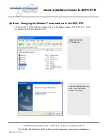 Preview for 5 page of THOMSON MPC-STD - QUICK Quick Installation Manual