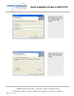 Preview for 6 page of THOMSON MPC-STD - QUICK Quick Installation Manual