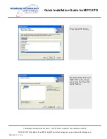 Preview for 7 page of THOMSON MPC-STD - QUICK Quick Installation Manual
