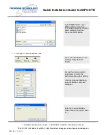 Preview for 9 page of THOMSON MPC-STD - QUICK Quick Installation Manual