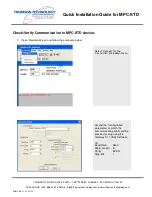 Preview for 11 page of THOMSON MPC-STD - QUICK Quick Installation Manual