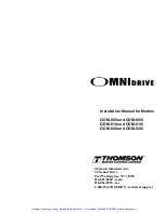 Предварительный просмотр 4 страницы THOMSON Omnidrive ODM-005 Installation Manual