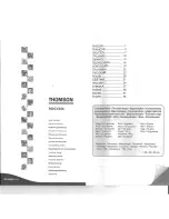 Preview for 1 page of THOMSON ROC 4206 User Manual