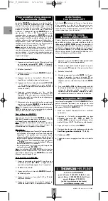 Preview for 10 page of THOMSON ROC4404 User Manual