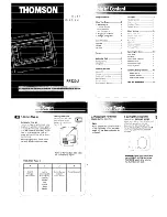 THOMSON RR520U User Manual предпросмотр