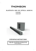 Preview for 9 page of THOMSON SB250BT Operating Instructions Manual