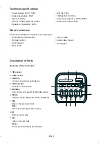 Preview for 12 page of THOMSON SB250BT Operating Instructions Manual