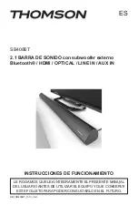 Предварительный просмотр 17 страницы THOMSON SOUNDBAR SB400BT Manual