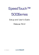 Preview for 3 page of THOMSON SpeedTouch 500 Series Setup And User Manual