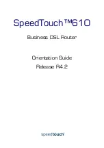 Предварительный просмотр 3 страницы THOMSON Speedtouch 600 Series Orientation Manual