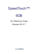 Предварительный просмотр 3 страницы THOMSON SpeedTouch 608 Cli Reference Manual