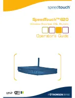 THOMSON SpeedTouch 620 Operator'S Manual предпросмотр