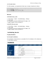 Preview for 203 page of THOMSON ST 2030 SIP Administrator'S Manual