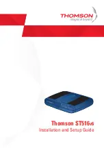 THOMSON ST510v6 Installation And Setup Manual preview