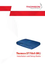 THOMSON ST716v5 Installation And Setup Manual preview