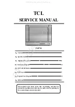 Предварительный просмотр 1 страницы THOMSON TCL 21A71A Service Manual