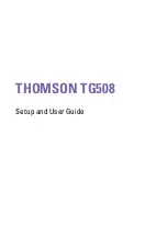 Preview for 3 page of THOMSON TG508 Setup And User Manual