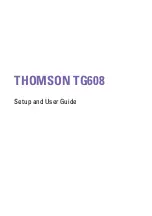 Предварительный просмотр 3 страницы THOMSON TG608 Setup And User Manual