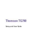 Preview for 3 page of THOMSON TG790 Setup And User Manual