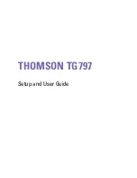 Preview for 3 page of THOMSON TG797 Setup And User Manual