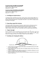 Предварительный просмотр 5 страницы THOMSON TH-103D2BK User Manual