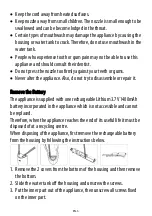 Preview for 6 page of THOMSON TH3HYDRO Operating Instructions Manual