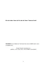 Preview for 8 page of THOMSON THCO07587 User Manual