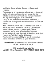 Предварительный просмотр 32 страницы THOMSON THEO46346 User Manual