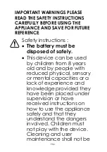 Preview for 29 page of THOMSON THVC94148 Instruction Manual