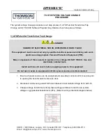 Preview for 69 page of THOMSON TS 870 Installation, Operating & Service Manual