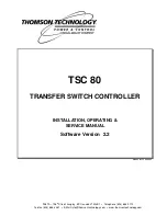 THOMSON TSC 80 Service Manual preview