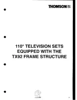 Предварительный просмотр 14 страницы THOMSON TX92F Service Manual