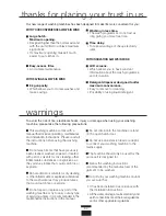 Preview for 54 page of THOMSON WFT8110I Instructions For Use Manual