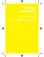 Preview for 5 page of Thonet & Vander FREI Operation Manual