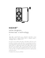 Предварительный просмотр 3 страницы Thonet & Vander HOCH BT Operation Manual