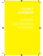 Preview for 5 page of Thonet & Vander Kurbis Operation Manual