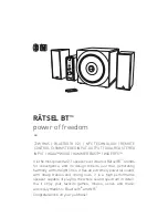 Preview for 3 page of Thonet & Vander RATSEL BT Operation Manual