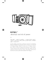 Preview for 3 page of Thonet & Vander RATSEL Operation Manual