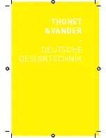 Preview for 5 page of Thonet & Vander SPIEL BT Operation Manual