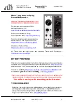 Thonk Music Thing Modular Spring Reverb Mkii Instructions Manual preview