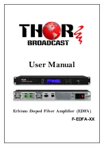 Thor Broadcast F-EDFA Series User Manual preview