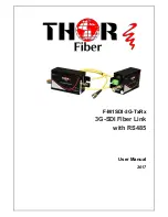 Thor Broadcast F-M1SDI-3G-TxRx User Manual preview