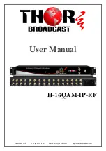 Thor Broadcast H-16QAM-IP-RF User Manual preview