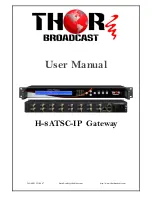 Preview for 1 page of Thor Broadcast H-8ATSC-IP User Manual