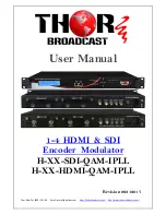 Предварительный просмотр 1 страницы Thor Broadcast H-XX-HDMI-QAM-IPLL User Manual