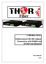 Thor Fiber F-M1SDI-TR-ET User Manual предпросмотр