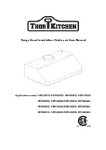 Thor Kitchen HRH3001U Installation Manual And User'S Manual предпросмотр