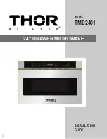 Предварительный просмотр 1 страницы Thor Kitchen TMD2401 Installation Manual