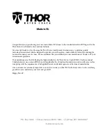 Preview for 4 page of THOR CLASS A Owner'S Manual