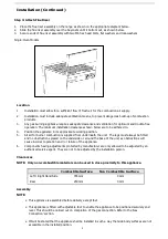 Предварительный просмотр 9 страницы THOR GE542-N Installation And Operation Instructions Manual